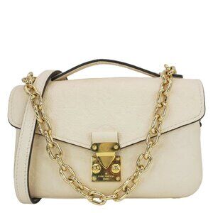 Louis Vuitton  Metis East West Pochette Empreinte Leather Crossbody Bag Cream
